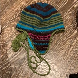 Free people beanie with tassels